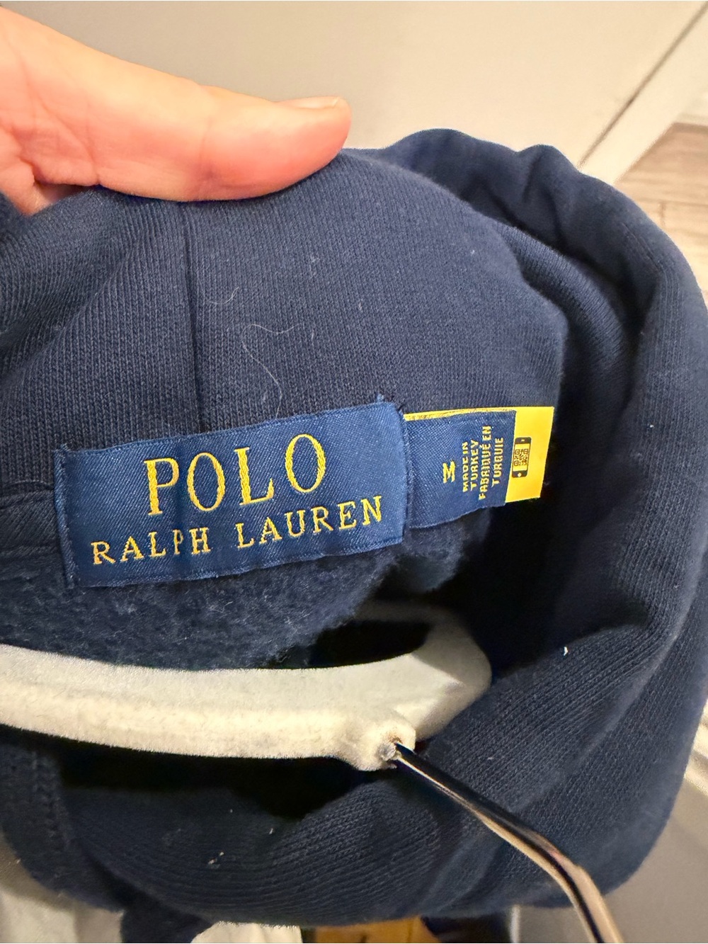 Men’s Polo by Ralph Lauren Navy Polo Bear Hoodie - Picture 2 of 2